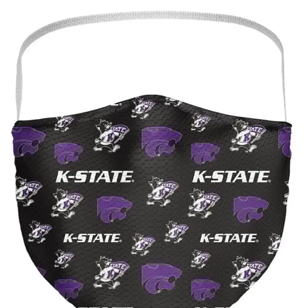 New in Package KANSAS STATE WILDCATS Face Covering Face Mask Masks Set of 3